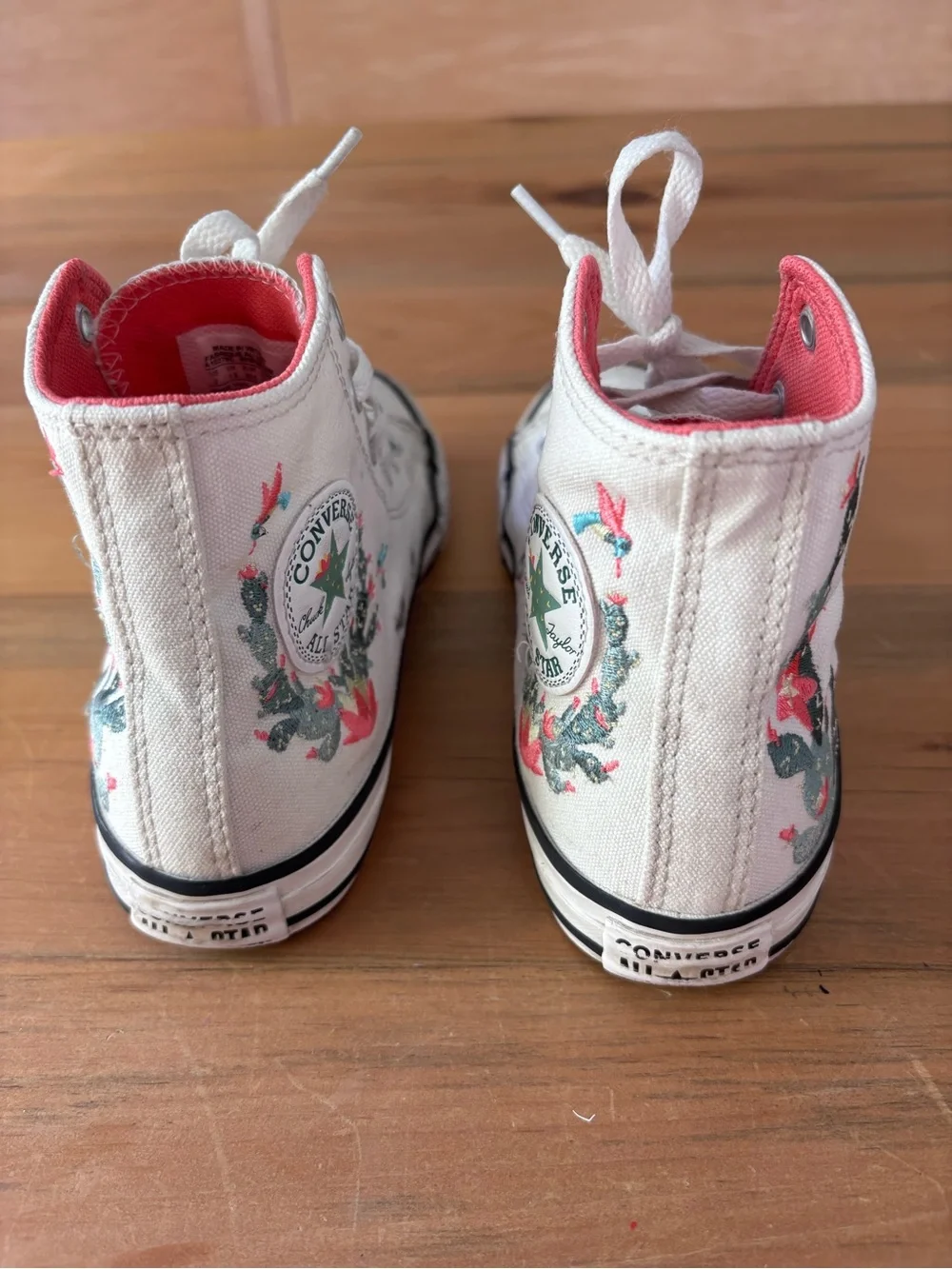 Converse Chuck Taylor High-Top Sneakers with Succulent Embroidery Kids Size 2